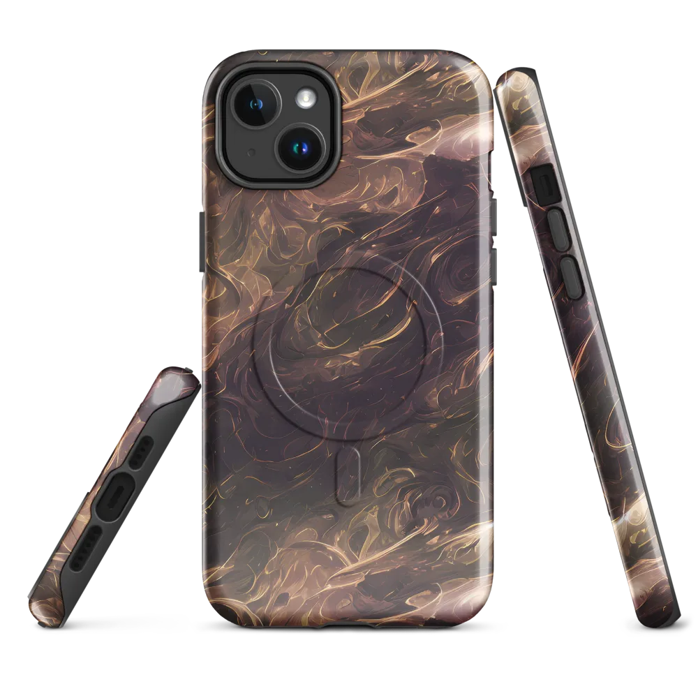 Bronze Vortex on MagSafe Tough Case for iPhone® — Front