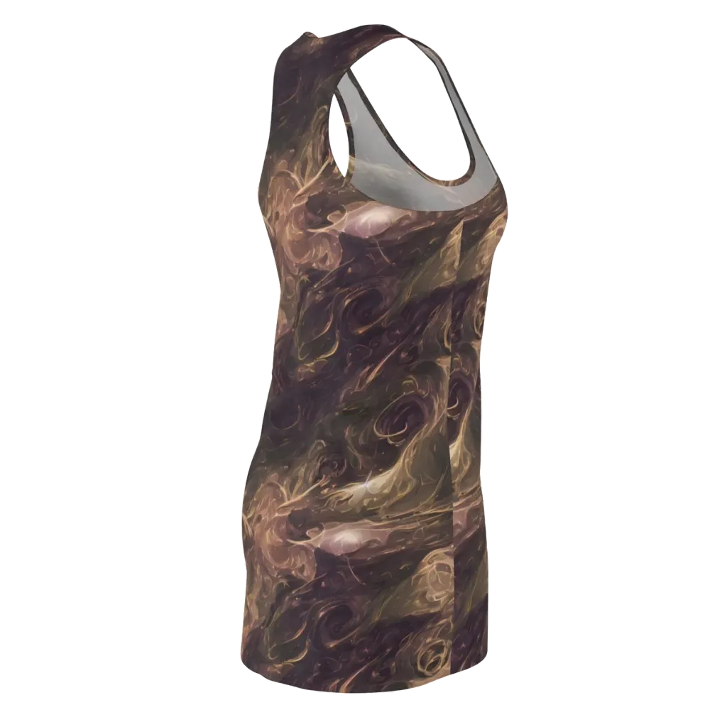 Bronze Vortex on Racerback Dress — Back Side
