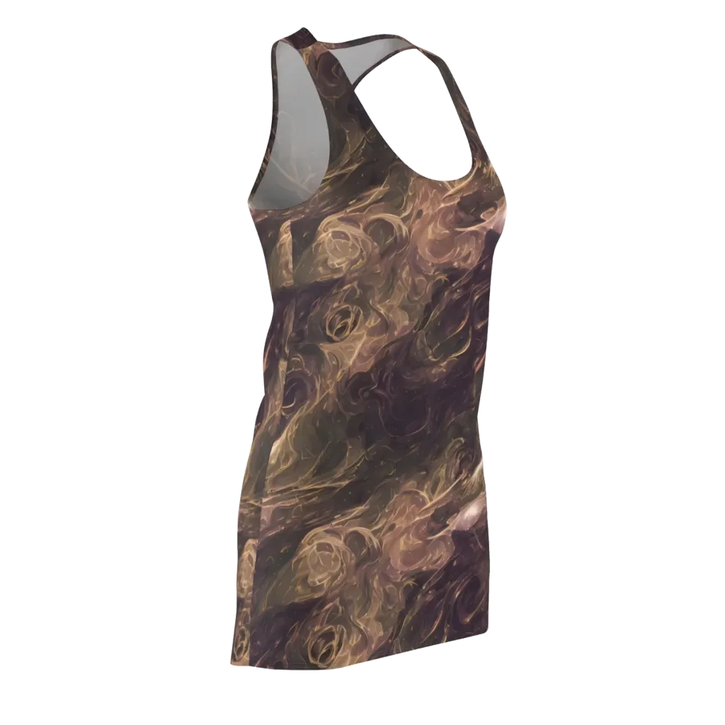 Bronze Vortex on Racerback Dress — Front Side