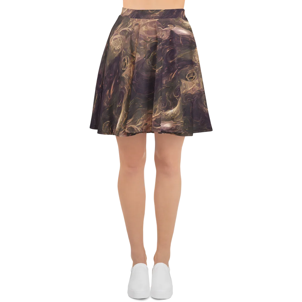 Bronze Vortex on Skater Skirt — Front