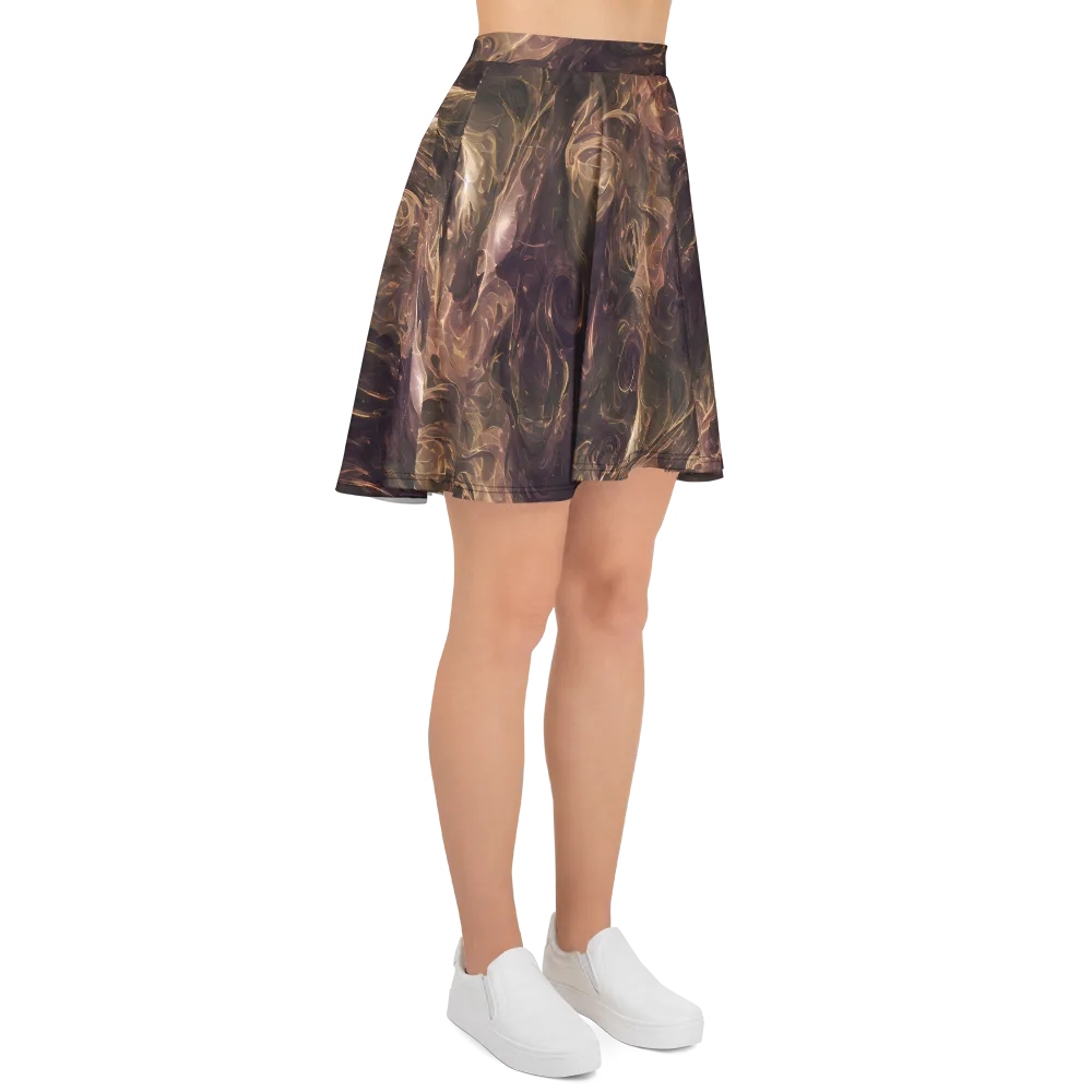 Bronze Vortex on Skater Skirt — Right
