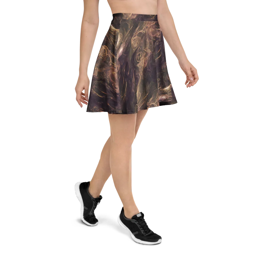 Bronze Vortex on Skater Skirt — Right