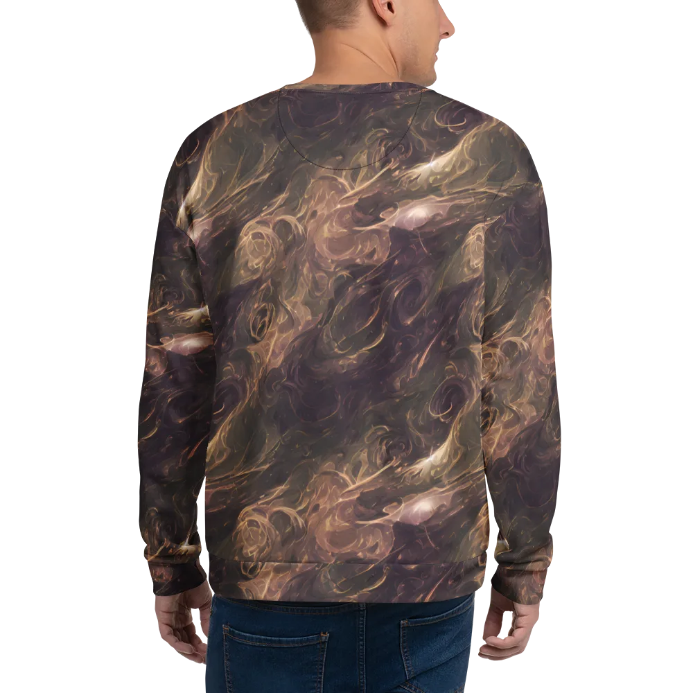 Bronze Vortex on Sweatshirt — Back