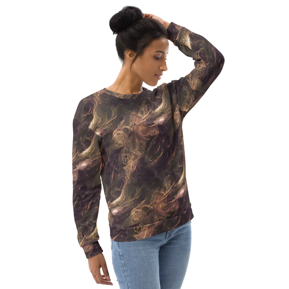 Bronze Vortex on Sweatshirt — Right Front