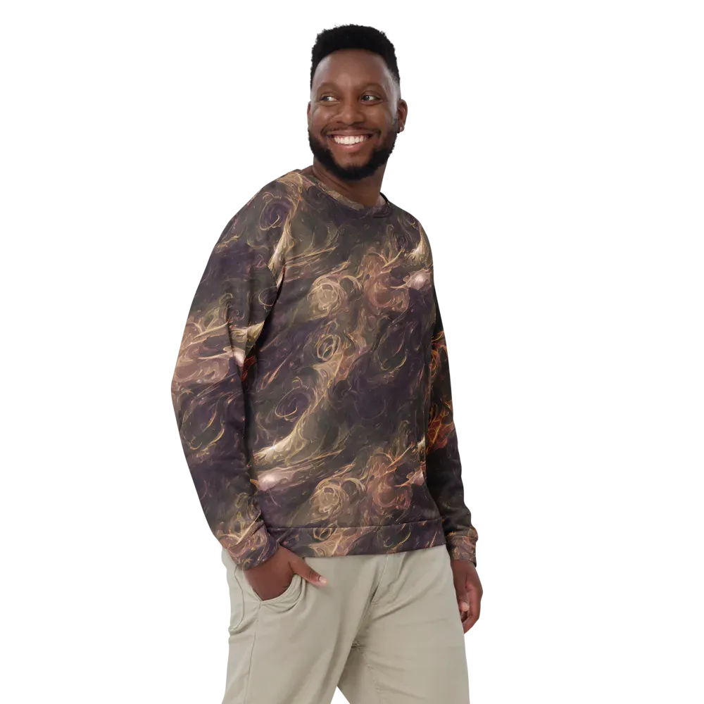 Bronze Vortex on Sweatshirt — Front