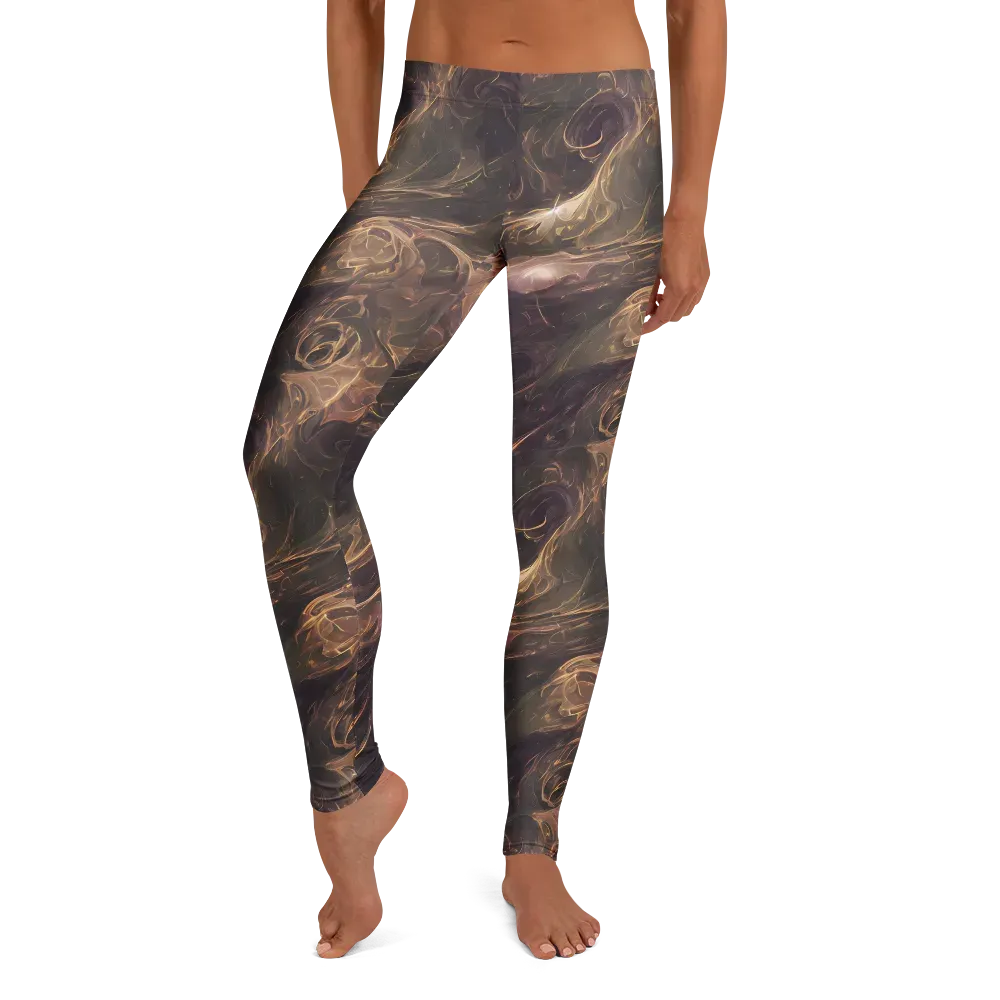 Bronze Vortex on Leggings — Front