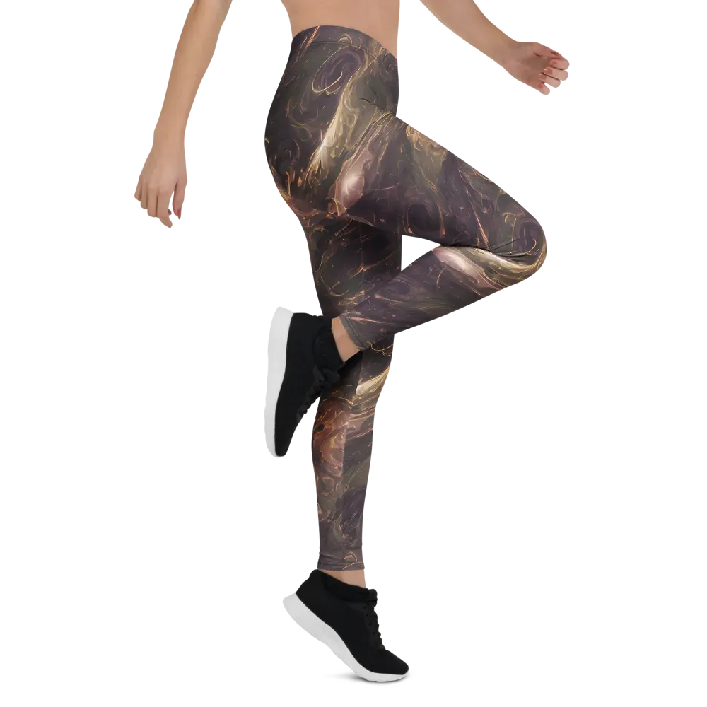 Bronze Vortex on Leggings — Right
