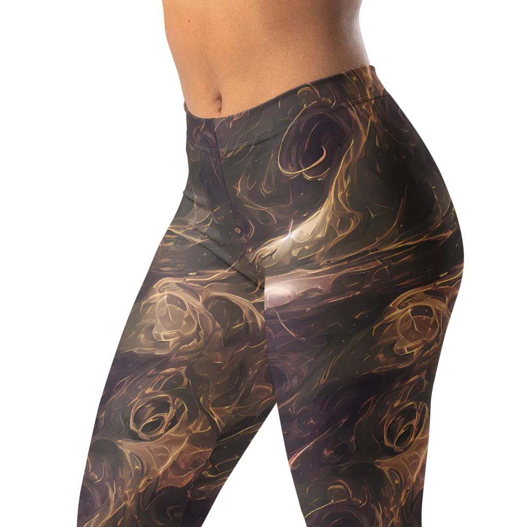 Bronze Vortex on Leggings — Left Front