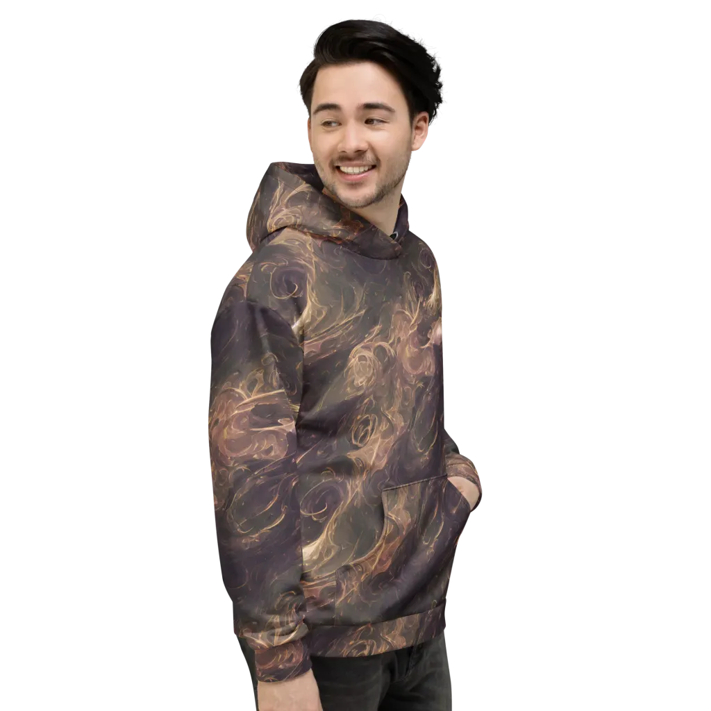 Bronze Vortex on Hoodie — Right