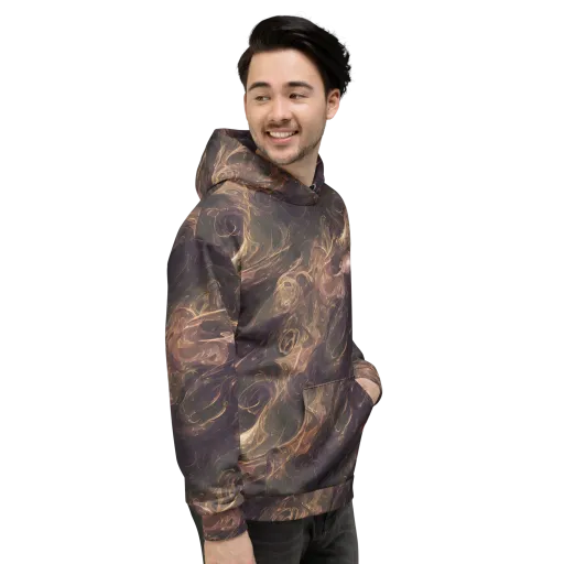 Bronze Vortex on a Hoodie