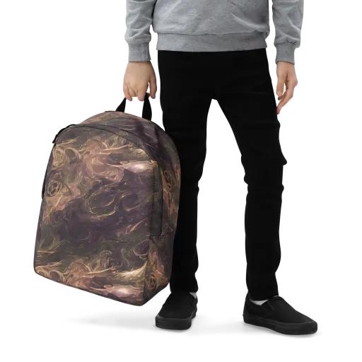 Bronze Vortex on a Minimalist Backpack