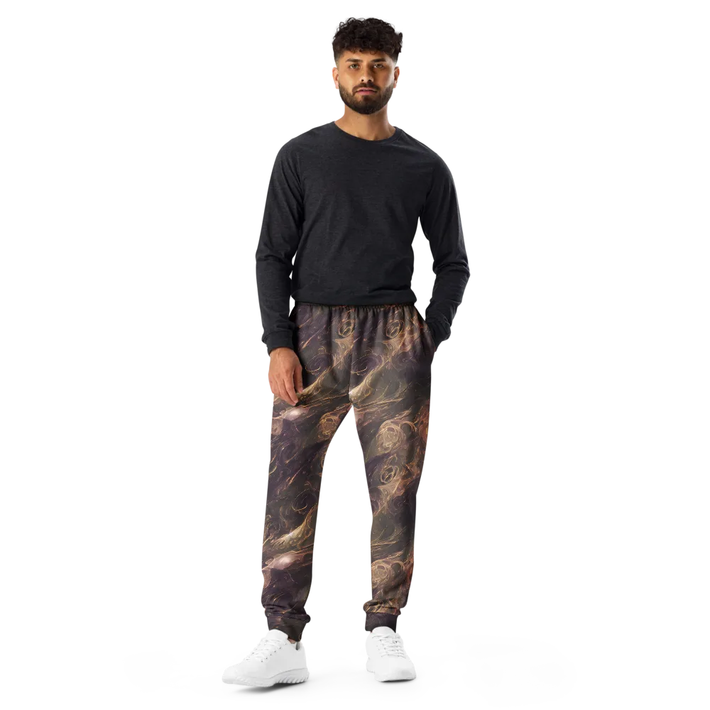 Bronze Vortex on Men's Joggers — Front