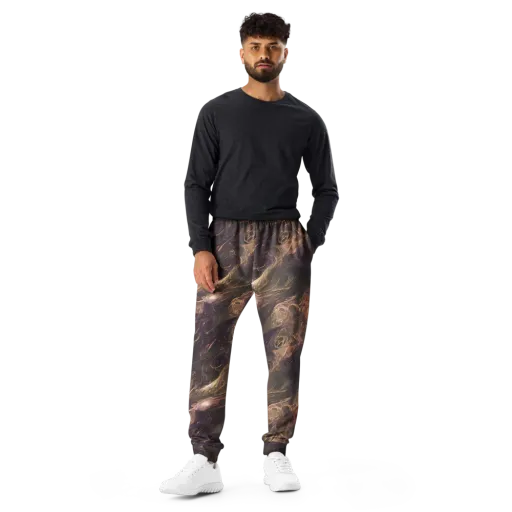Bronze Vortex on a Men's Joggers