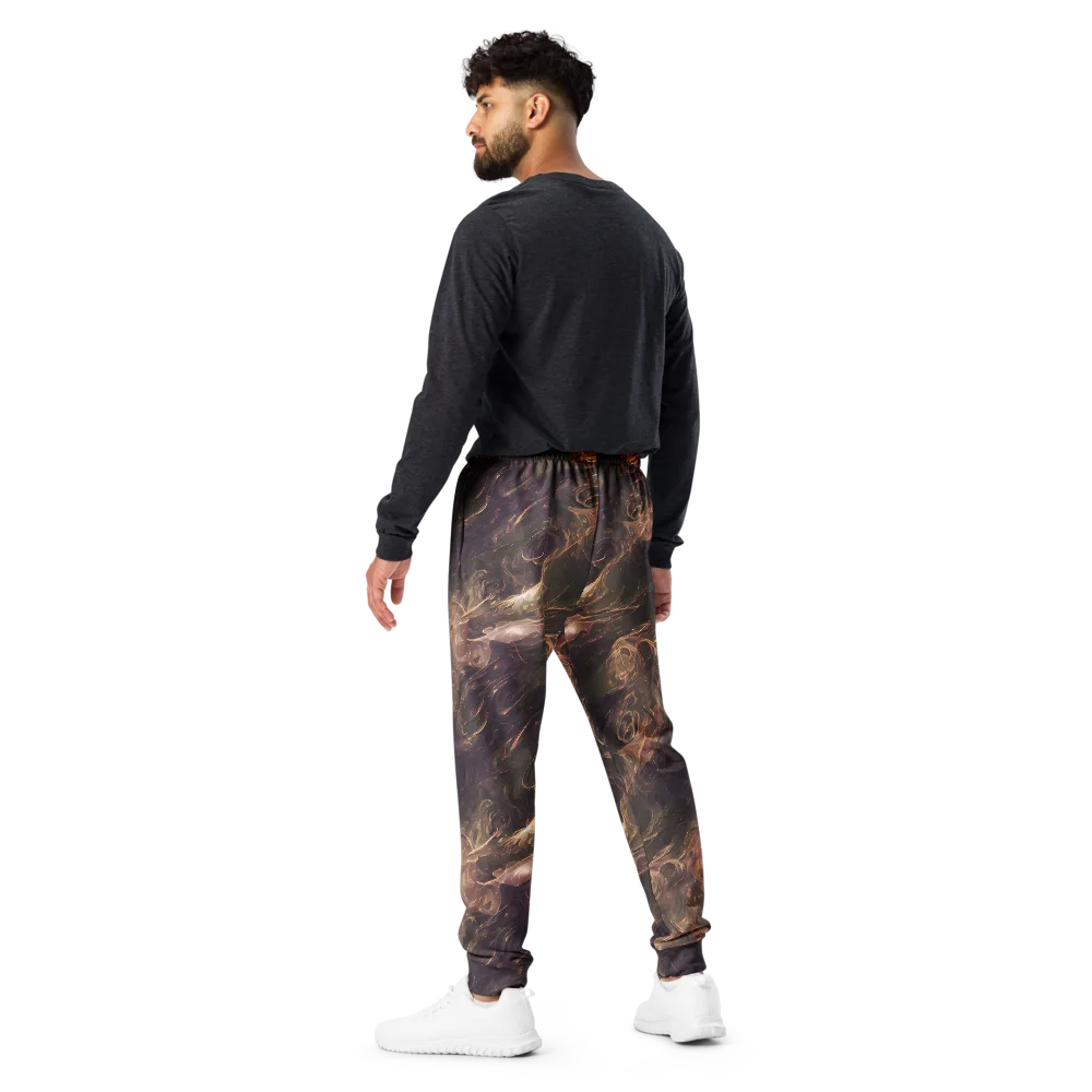 Bronze Vortex on Men's Joggers — Back