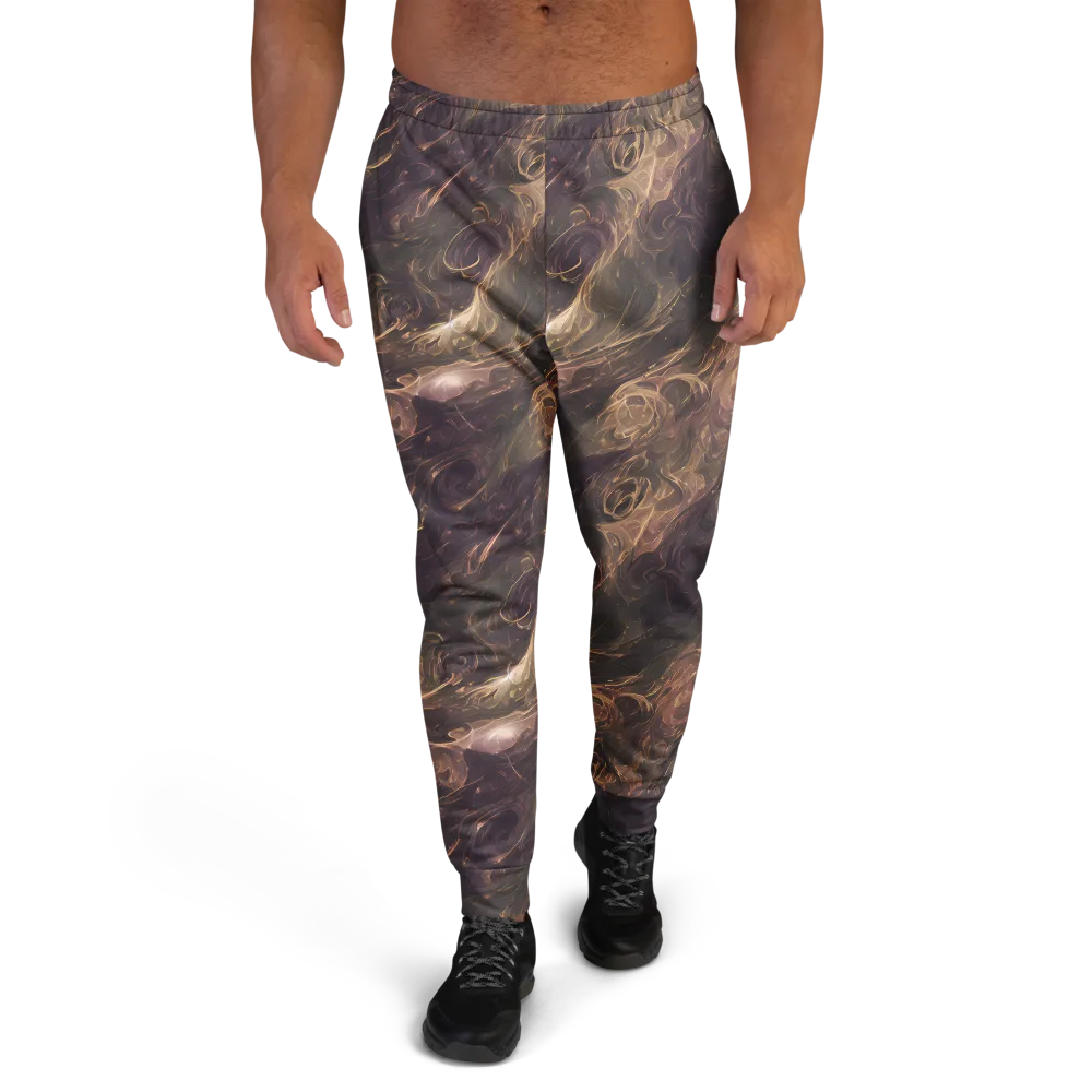 Bronze Vortex on Men's Joggers — Front