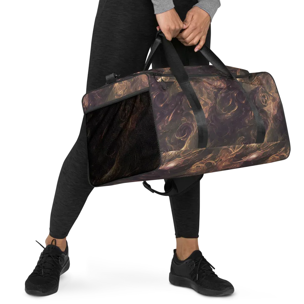 Bronze Vortex on Duffle Bag — Right Front