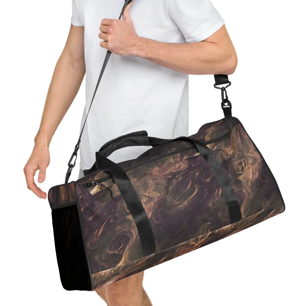 Bronze Vortex on Duffle Bag — Right Front
