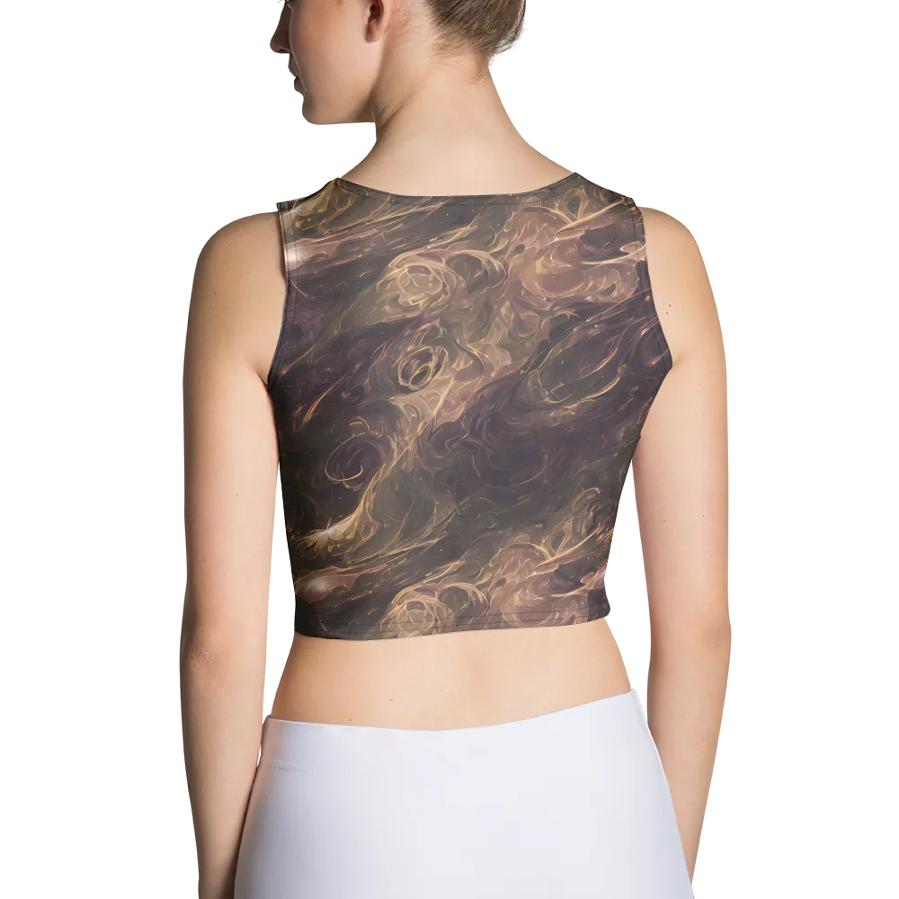 Bronze Vortex on Crop Top — Back