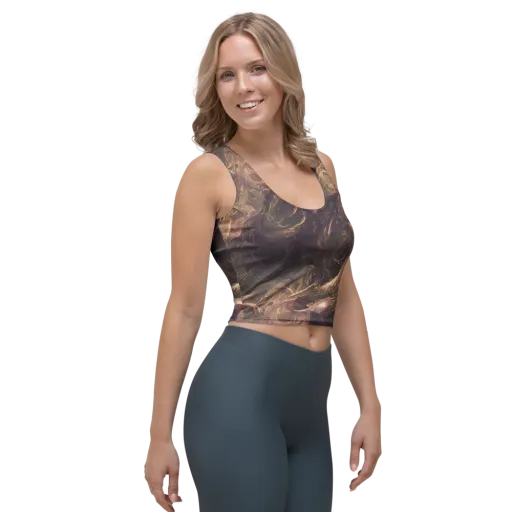 Bronze Vortex on a Crop Top