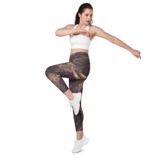 Bronze Vortex on a Leggings with Pockets
