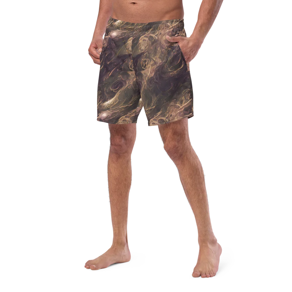 Bronze Vortex on Swim Trunks — Left Front
