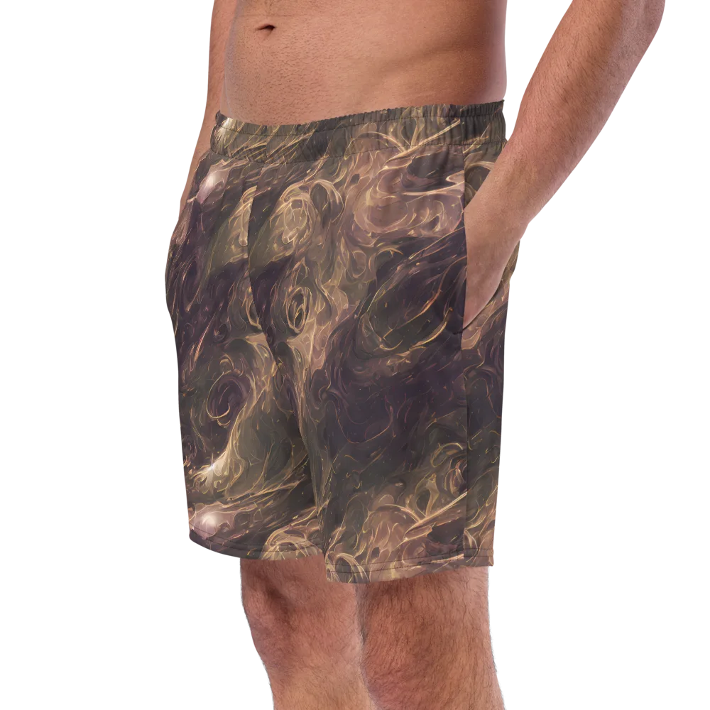 Bronze Vortex on Swim Trunks — Left Front