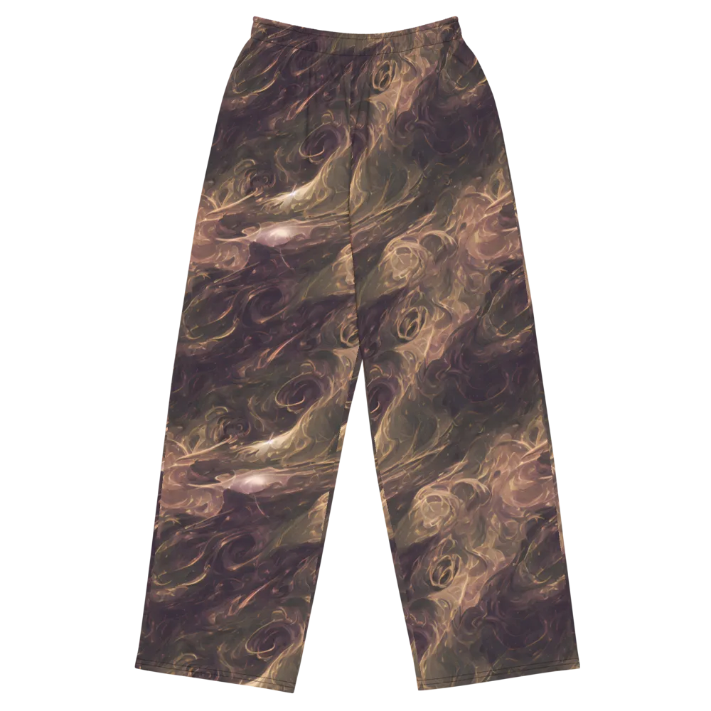 Bronze Vortex on Wide-Leg Pants — Front