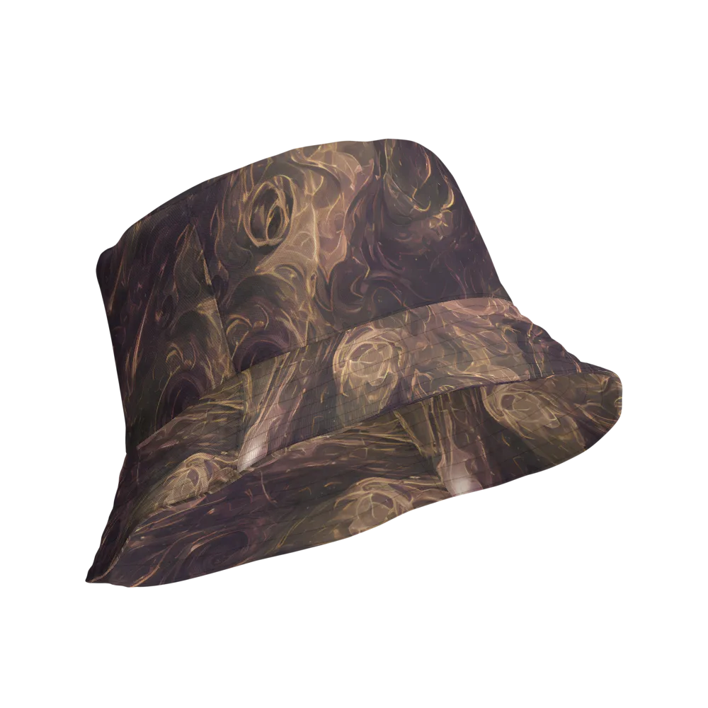 Bronze Vortex on Reversible Bucket Hat — Product details Outside
