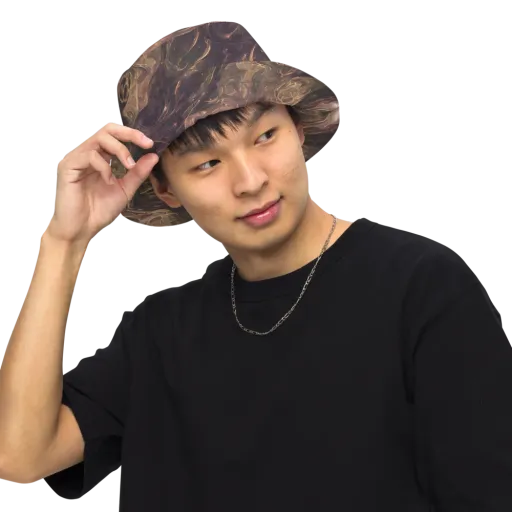 Bronze Vortex on a Reversible Bucket Hat