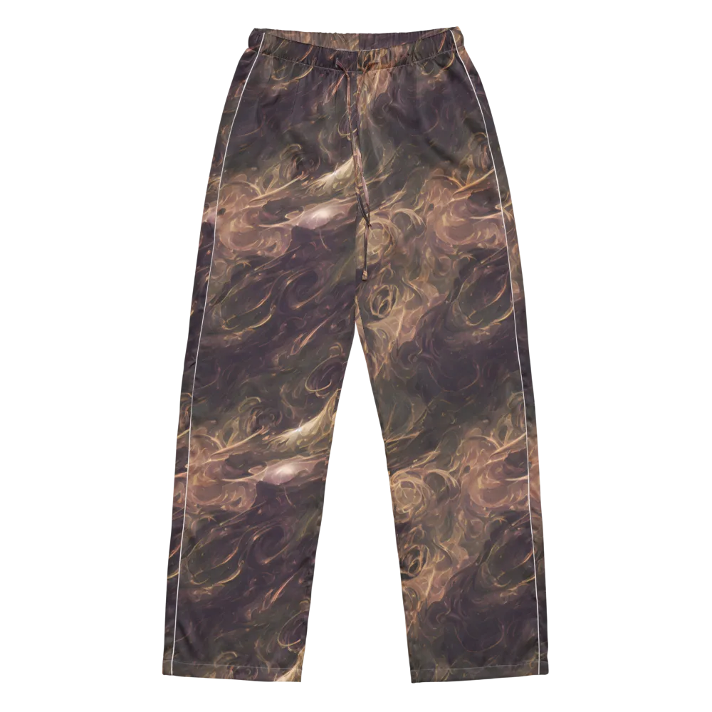 Bronze Vortex on Women's Pajama Pants — Front
