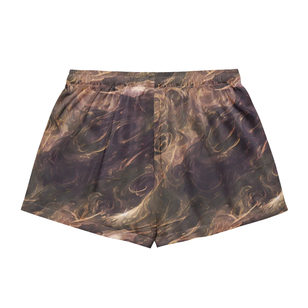 Bronze Vortex on Women's Pajama Shorts — Back