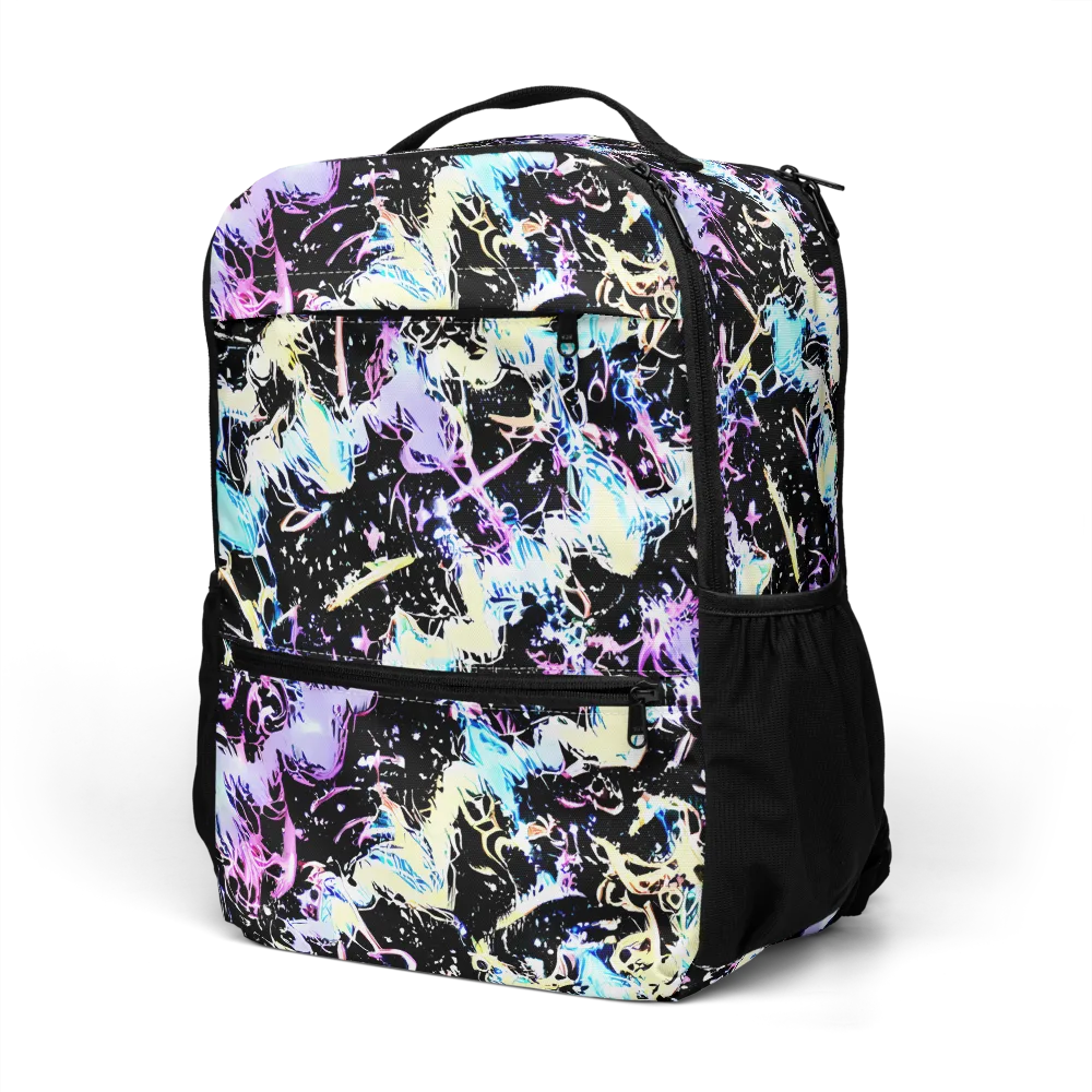 Midnight Botanica on Utility Backpack — Left Front