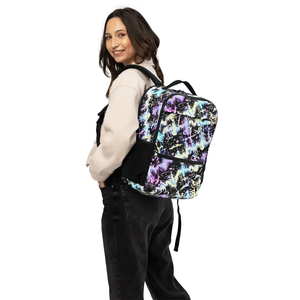 Midnight Botanica on Utility Backpack — Back