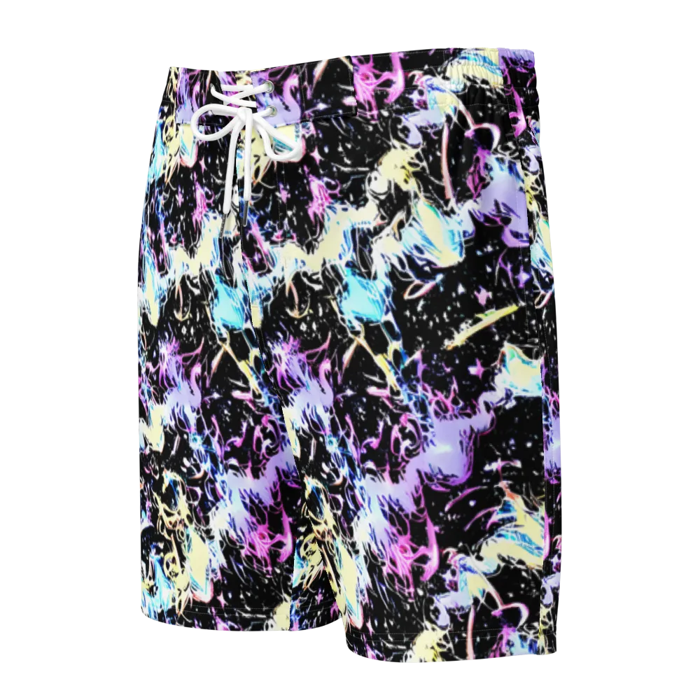Midnight Botanica on Men's Board Shorts — Front