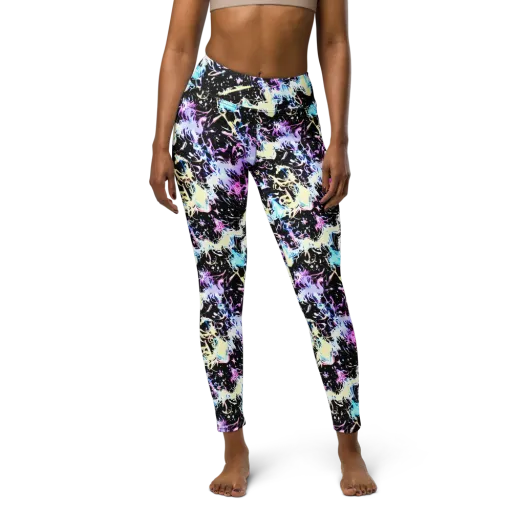 Midnight Botanica on a Yoga Leggings