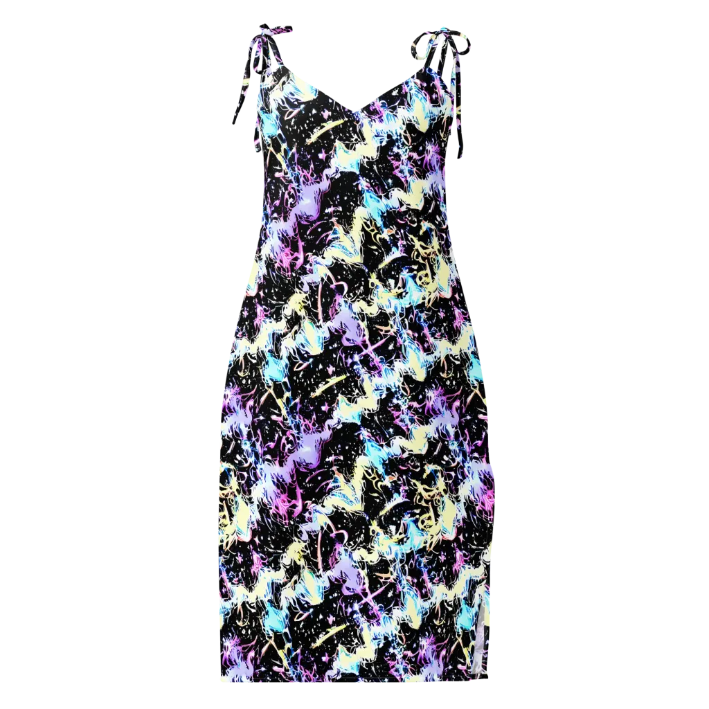 Midnight Botanica on Slip Dress — Front