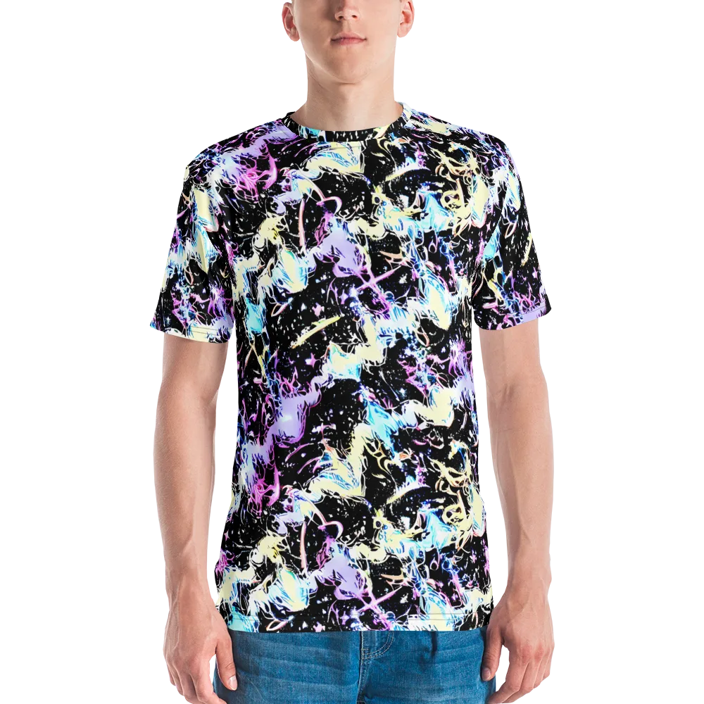 Midnight Botanica on Men's Crew Neck T-Shirt — Front