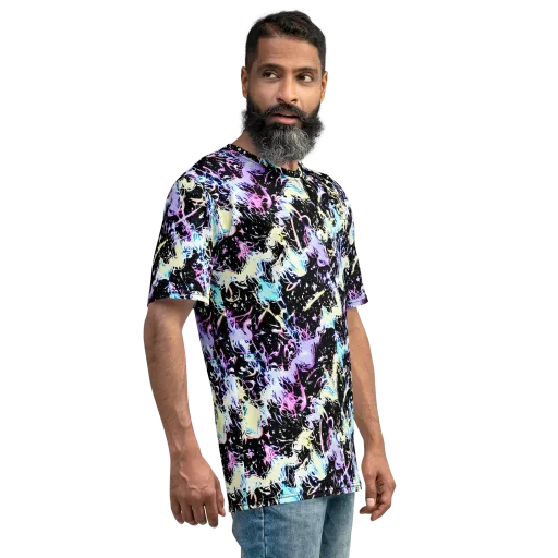 Midnight Botanica on a Men's Crew Neck T-Shirt