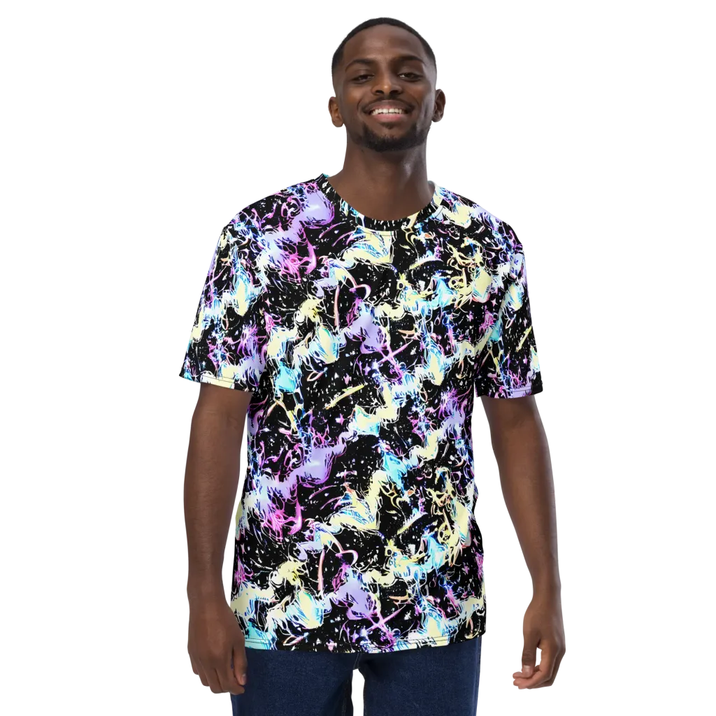 Midnight Botanica on Men's Crew Neck T-Shirt — Front