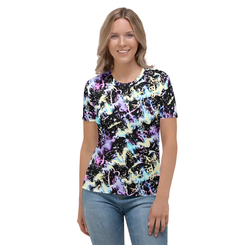 Midnight Botanica on Women's Crew Neck T-Shirt — Front