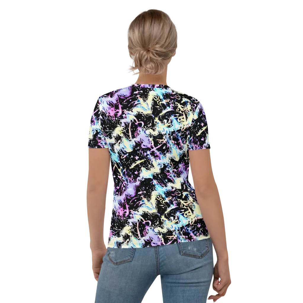 Midnight Botanica on Women's Crew Neck T-Shirt — Back