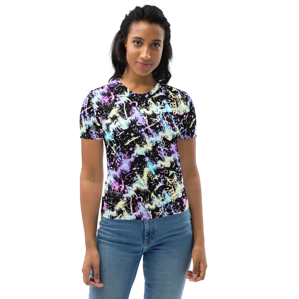 Midnight Botanica on Women's Crew Neck T-Shirt — Front