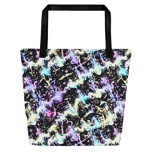 Midnight Botanica on a Large Tote Bag W/ Pocket