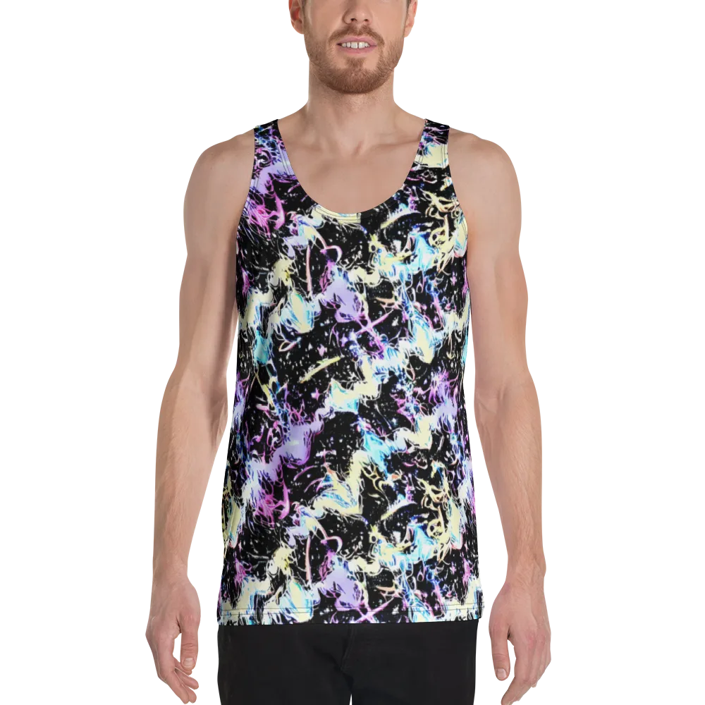 Midnight Botanica on Men's Tank Top — Front