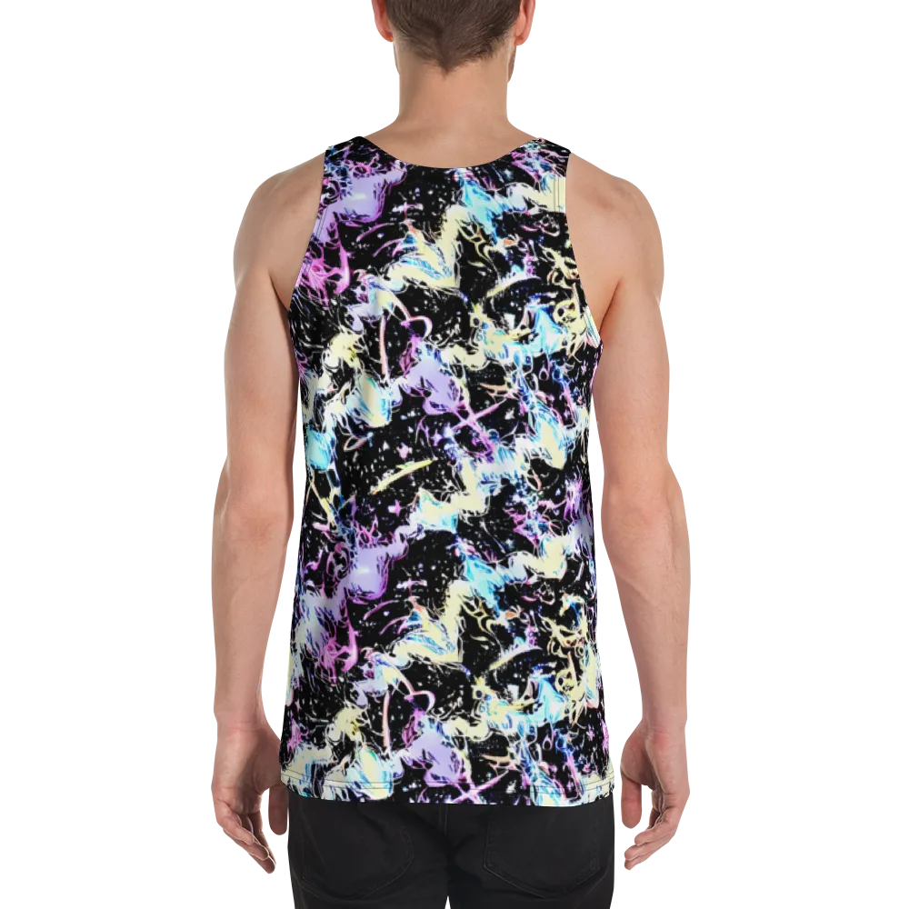 Midnight Botanica on Men's Tank Top — Back