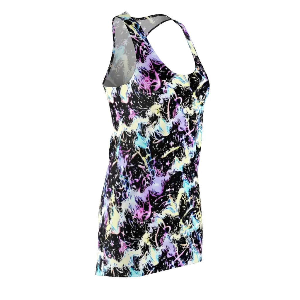 Midnight Botanica on Racerback Dress — Front Side