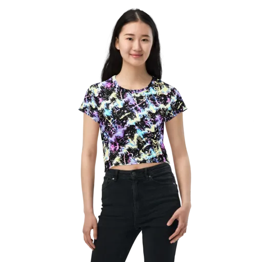 Midnight Botanica on a Crop Tee
