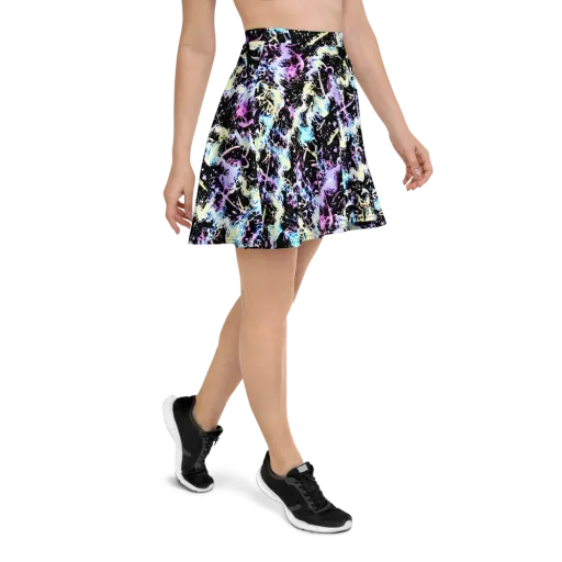 Midnight Botanica on a Skater Skirt