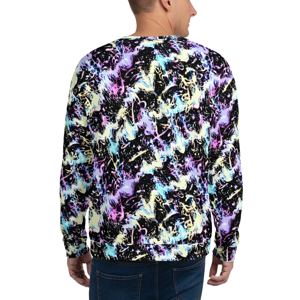 Midnight Botanica on Sweatshirt — Back