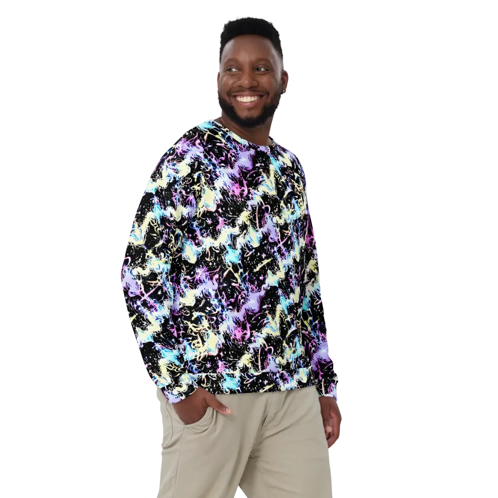 Midnight Botanica on Sweatshirt — Front